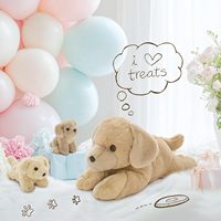 Peluche personnalisée Golden Retriever en peluche courte 18'' Jouet pour bébé Peluche réaliste Service de fabrication de poupées