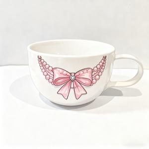 Collier en céramique personnalisé et ensemble de tasse à café cadeau de vacances peint à la main - Product Image 3