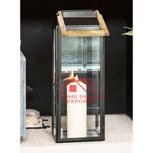 Decoraciones para el hogar Metal y vidrio Linterna de vela única para decoración de jardín Linterna de vela de piso más vendida para boda - Product Image 2