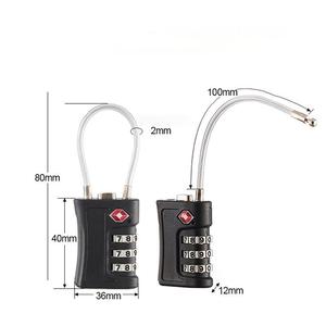 Candado de Combinación de Alta Calidad con Cable, 3 Dígitos, Aprobado por la TSA, Candado de Viaje con Licencia, Candado de Combinación para Camión - Product Image 5