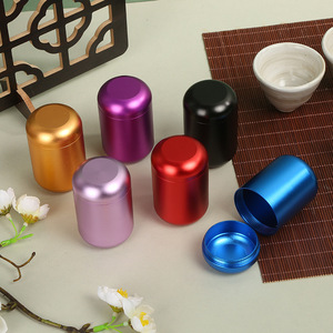 Vòng không khí chặt chẽ nhôm trà tin Jar Canister kim loại thuốc lá lưu trữ thảo mộc container Matcha thiếc nhỏ - Product Image 4