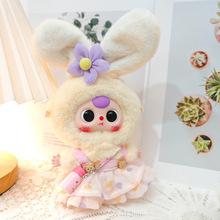 New arrivals bé ba V3 Fluffy Macaron Thỏ nhồi đồ chơi sang trọng mù Hộp Vải Búp Bê Váy váy với PP bông Điền - Product Image 6