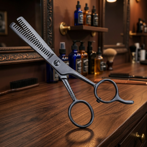 Tijeras de Entresacar Profesionales Económicas para Salón, con Punta de Cuchilla Ancha de 28 Dientes, para Diestros, para Cortar el Cabello - Product Image 6