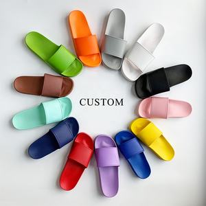 รองเท้าแตะ Pvc สำหรับผู้ใหญ่และเด็ก,รองเท้าแตะผู้หญิงและผู้ชายสำหรับฤดูร้อนรองเท้าลำลองพร้อมโลโก้ที่กำหนดเองชื่อย่อภาพนิ่งด้านข้างสำหรับผู้ใหญ่และเด็กปี2021 - Product Image 6