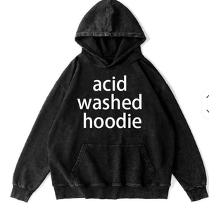 FLOWORA Blank Winter New 350 GSM Heavy Weight Polyester Cotton Oversized Thick Fleece Drop Shoulder washed <b>Hoodies</b> for Men - Product Image 1