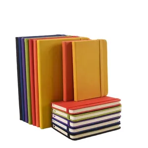 Groothandel zwart raster notebook-Best Selling A5 A6 Note Book Groothandel Goedkope School Student Stippellijn Rooster Dagboek Planner Journal Lederen Notebook