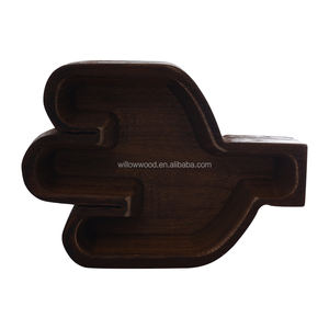 Ciotole in Legno a Forma di Cactus FORHER, Ciotole Artigianali per Candele, Ciotola in Legno per Candele di Soia - Product Image 2