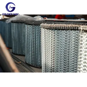 Hot Sale 304 316 Stainless Steel Balance Weave Chain Driven Spiral Wire Mesh Conveyor Belt