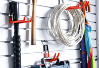 Panneaux muraux en PVC à lattes, insonorisants, imperméables, ignifuges, à forte capacité de charge, pour affichage mural et rangement, vente en gros d'usine ODM