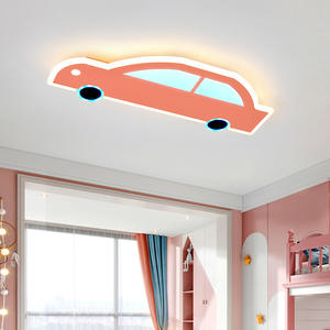 Lámpara LED de modelado de coches de dibujos animados modernos, luz de techo de dormitorio con protección ocular para niños, habitación de niños - Product Image 2