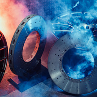 Disques de frein en carbone céramique de qualité course-Réduction de l'effacement des disques et puissance d'arrêt améliorée pour les voitures de sport pour Tesla S Plaid 2012 +.