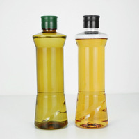 Bouteille en plastique PET pour huile de lin, noix, sésame, arachide, camélia - Pot à huile de 500 ml avec bouchon à pression