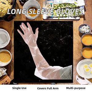 Fabricant vietnamien de gants jetables en PE à manches longues, d'épaisseur moyenne, pour la manipulation des aliments, destinés à l'exportation - Product Image 2
