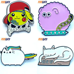 カスタムラペルピン、ダイカスト、カスタマイズエナメルピン、ソフトエナメル、ラバークラッチ、ハードエナメルタイプのラペルピン - Product Image 1