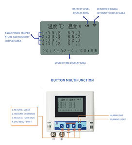 वाई-फाई के साथ मल्टी चैनल डिजिटल वायरलेस तापमान और आर्द्रता डेटा लॉगर - Product Image 6