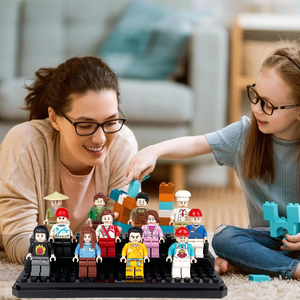 Caja de exhibición de bloques de construcción a prueba de polvo apilable de acrílico, vitrina de minifiguras para almacenamiento de juguetes de figuras de acción <span class=keywords><strong>Lego</strong></span> - Product Image 6