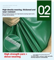 Bâche en PVC épaissi imperméable au soleil et à la pluie, résistante aux rayures, toile cirée pour la protection des chantiers de construction