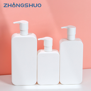 Bán buôn nhựa PE dầu gội đầu và điều hòa chai 250ml <span class=keywords><strong>350ml</strong></span> 500ml cơ thể vuông Lotion bao bì chai cho gel tắm - Product Image 6