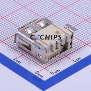 U-USBAM04P-F000 USB Connector SMD Connector ( Connector Type: Type-A )( Protocol Standard: USB 2.0 )( Gender: Female ) - Product Image 2