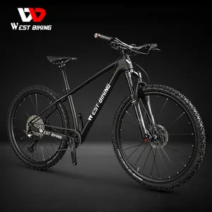 WEST BIKING nuovo Design 27.5 "pollici Mountain Bike leggera in fibra di carbonio 11 livello di velocità sistema di trasmissione Shimano MTB bicicletta