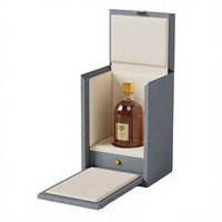 Boîte à rabat magnétique rigide avec logo personnalisé, emballage en carton beige avec insert pour parfum, montre, coffret cadeau, vente en gros