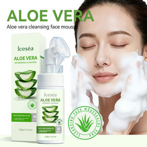 Espuma Limpiadora Facial de Aloe Vera Icesea 120g, Espuma Rica con Cepillo, Limpiador Suave y Refrescante, Venta al Por Mayor OEM - Product Image 1
