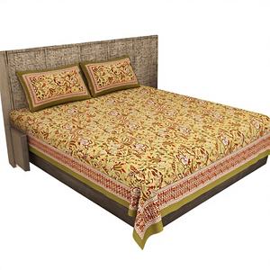 ผ้าปูที่นอนพิมพ์ลายคุณภาพพรีเมียม พร้อมปลอกหมอน 2 ใบ ชุดผ้าปูที่นอนผ้าฝ้าย 300 เส้นด้าย คุณภาพรักษ์โลก ราคาขายส่ง - Product Image 1