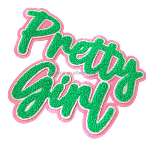 大きなシェニールパッチ、プリティガールソロリティ用、ピンクとグリーンのソロリティギリシャパッチ、シスターフッドギフト、レガシーカレッジライフ - Product Image 3