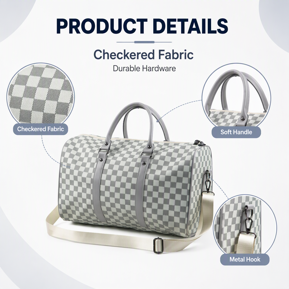 Premium Leather Duffle Bag With Large Capacity Suitable for Gym Travel ...