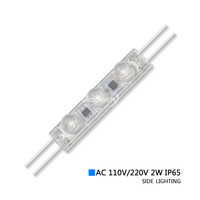 Module LED pour éclairage latéral 110V 220V Blanc 3 LED SMD3030 Haute Luminosité 2W IP65 Étanche pour Caisses Lumineuses Publicitaires