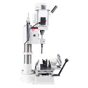 Machine à tenonner et mortaiser multifonctionnelle pour le travail du bois, avec fonction de perçage et de rainurage, petite, manuelle, de type banc, à moteur central - Product Image 5