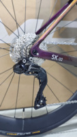 Bicicleta de Carretera de Fibra de Carbono para Adultos, Completamente de Carbono, con Cambio Electrónico Di2 105, Frenos de Disco, para Carreras, Entrenamiento y Recorridos Largos