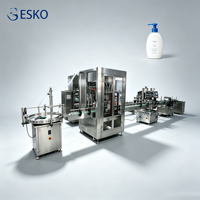 Ligne de remplissage péristaltique ESKO 6 canaux pour machine d'emballage de bouteilles de nettoyant automobile, sirop, liquide oral et nutriments avec écran PLC