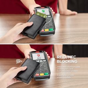 Portefeuille multifonctionnel en cuir TILONSTAR TVC200D avec porte-cartes en métal pop-up double en aluminium - Product Image 5