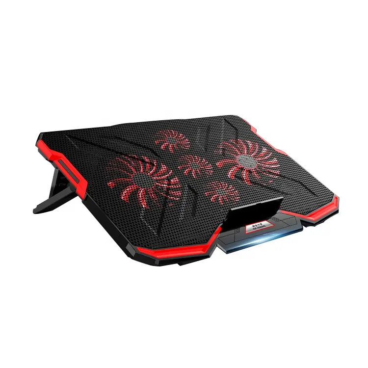 Es Coorel 5 Kipas DC USB Laptop Cooling Pad Dasar LED Komputer Cooler Penggemar