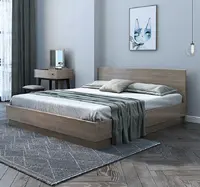 Wooden Bed with Mattresses, Single, Double, King