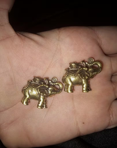 Elefante de Latón para Atraer la Riqueza, Decoración Artesanal para Sala de Estar, Entrada u Oficina, 1 Pieza - Product Image 6