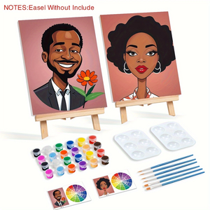 2 pz incorniciato dipinto <span class=keywords><strong>da</strong></span> te con numeri maschili e femminili di arte della parete moderna immagine <span class=keywords><strong>da</strong></span> numeri <span class=keywords><strong>per</strong></span> adulti Handpaint <span class=keywords><strong>per</strong></span> regalo - Product Image 1