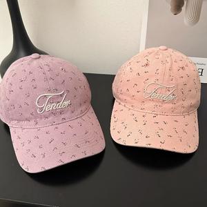 Gorra de Béisbol Deportiva Unisex de 6 Paneles, Ajustable, con Letras Bordadas en 3D Coreanas, de PVC, Mezclilla/Algodón, para Primavera/Verano - Product Image 2