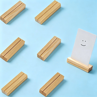 Porte-cartes en bois, supports de numéros de table en bois, supports de photos en bois pour panneaux acryliques, supports de décoration