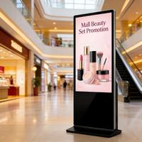 Kiosque interactif numérique Android 4K infrarouge sur pied de 55 pouces, écran tactile, certifié CE RoHS FCC, pour ascenseurs, directement de l'usine