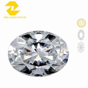 Drill More Jewelry Moissanite Oval Loose Stone D Color Synthetic Lab Created For Jewelry Making - Product Image 1