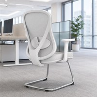 Silla de Oficina Ergonómica de Malla Transpirable con Altura Ajustable, Reposabrazos de PU y Sistema Lumbar Dinámico Activo para Uso Laboral