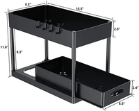 Neuer multifunktion aler Schiebe schrank Korb Counter Storage Organizer Badezimmer Arbeits platte Regal Küche Schiebe schrank Korb