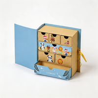 Maßgefertigte Buchförmige Mehrzweck-Geschenkbox mit Schleifenverschluss für Kinderspielzeug, Schreibwaren und Kleinteile-Verpackung