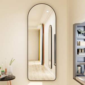 Miroir de luxe à support biseauté, 10 pièces, avec <span class=keywords><strong>cintre</strong></span> décoratif, cadre <span class=keywords><strong>en</strong></span> or, pour robe sur pied, miroir d'arc - Product Image 2