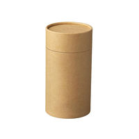 Emballage en tube de papier personnalisé, tube de papier kraft écologique avec bouchon à secoueur pour herbes et épices biologiques