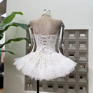 Abito Mini Senza Spalline da Donna, <span class=keywords><strong>Stile</strong></span> Impero Sexy con Stampa e Gonna <span class=keywords><strong>Retrò</strong></span>, <span class=keywords><strong>Abbigliamento</strong></span> di Alta Qualità all'Ingrosso - Product Image 6