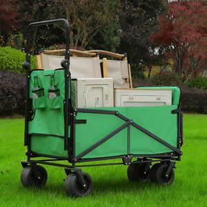 <span class=keywords><strong>Carrito</strong></span> de Camping Plegable Multifuncional para Exteriores, con Ruedas Todoterreno, 2 en 1, <span class=keywords><strong>Carrito</strong></span> de Compras y Almacenamiento para <span class=keywords><strong>Playa</strong></span>, Jardín y Picnic - Product Image 3