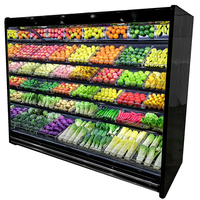 Commerciële Koelkast Open Showcase Voor Fruit En Groenten Supermarkt Display Koelkast Te Koop